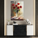 Floral 1032 Canvas Art 60 x 40 cm / Black