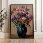 Floral 1033 Canvas Art 60 x 40 cm / Black