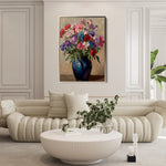 Floral 1033 Canvas Art 60 x 40 cm / Black