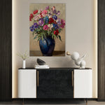 Floral 1033 Canvas Art 60 x 40 cm / Black