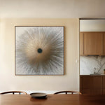 Abstract 1034 Canvas Art 60 x 60 cm / Black