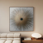 Abstract 1034 Canvas Art 60 x 60 cm / Black