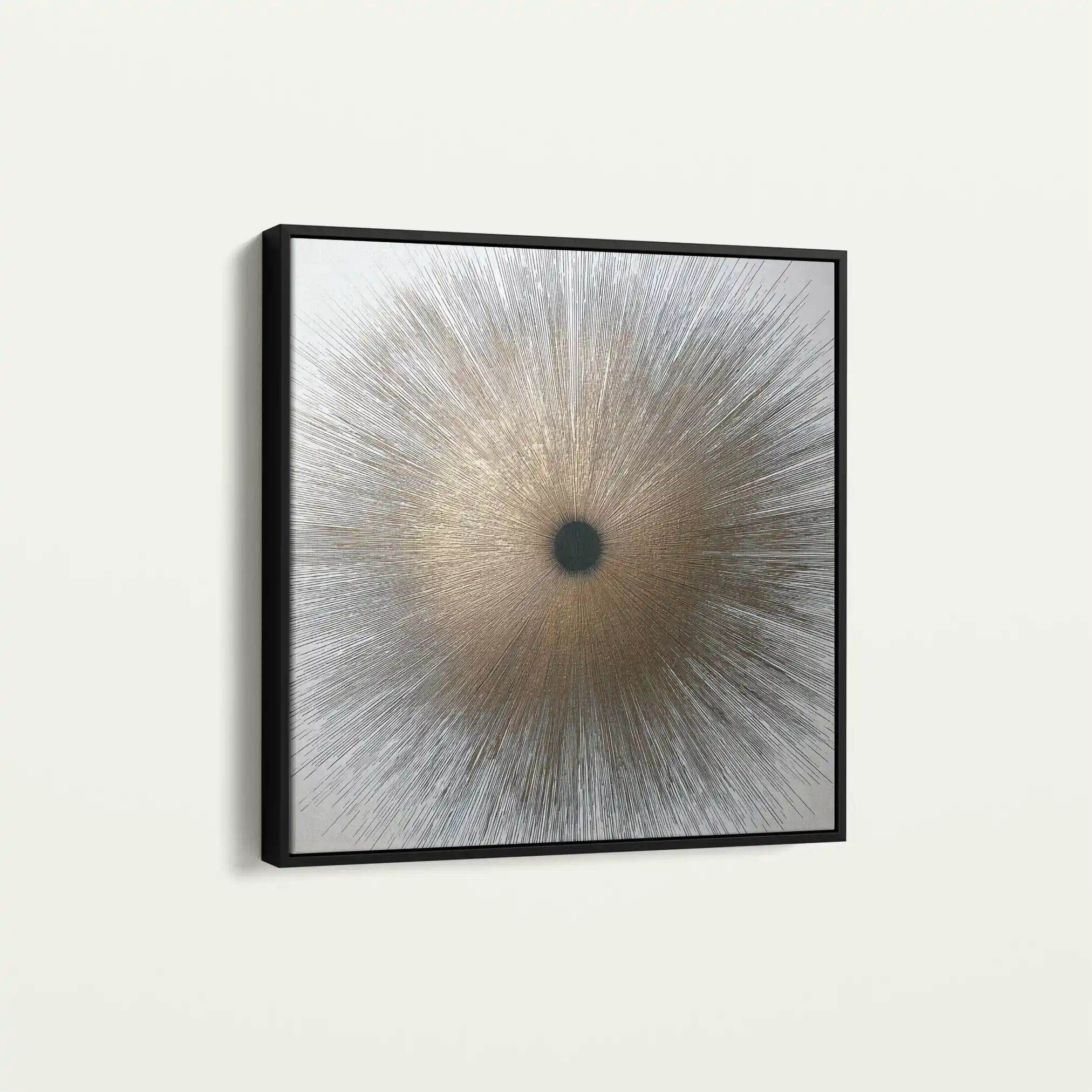 Abstract 1034 Canvas Art 60 x 60 cm / Black
