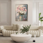 Floral 1034 Canvas Art 60 x 40 cm / Black