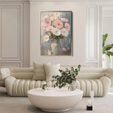 Floral 1034 Canvas Art 60 x 40 cm / Black