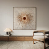 Abstract 1035 Canvas Art 60 x 60 cm / Black