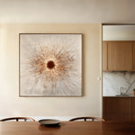 Abstract 1035 Canvas Art 60 x 60 cm / Black