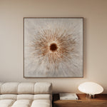 Abstract 1035 Canvas Art 60 x 60 cm / Black