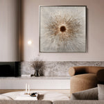 Abstract 1035 Canvas Art 60 x 60 cm / Black