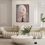Floral 1035 Canvas Art 60 x 40 cm / Black