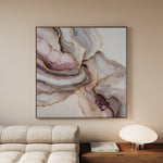 Abstract 1036 Canvas Art 60 x 60 cm / Black