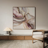 Abstract 1036 Canvas Art 60 x 60 cm / Black