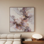 Abstract 1037 Canvas Art 60 x 60 cm / Black