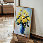 Floral 1037 Canvas Art 60 x 40 cm / Black