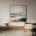 Abstract 1038 Canvas Art 60 x 60 cm / Black