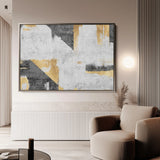 Abstract 104 Canvas Art 60 x 40 cm / Black