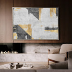 Abstract 104 Canvas Art 60 x 40 cm / Black