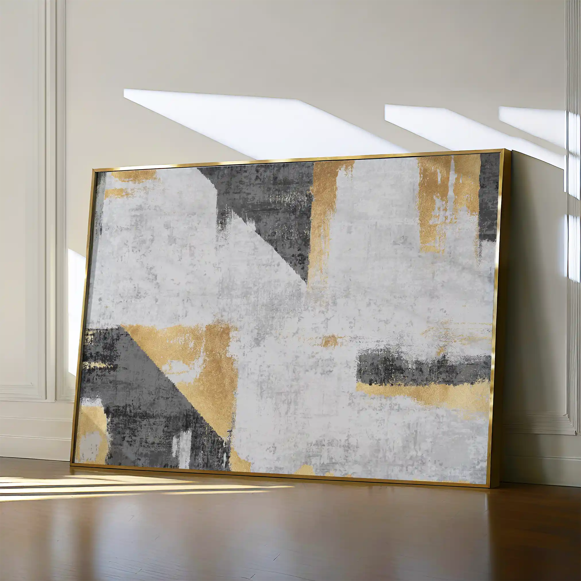 Abstract 104 Canvas Art 60 x 40 cm / Black