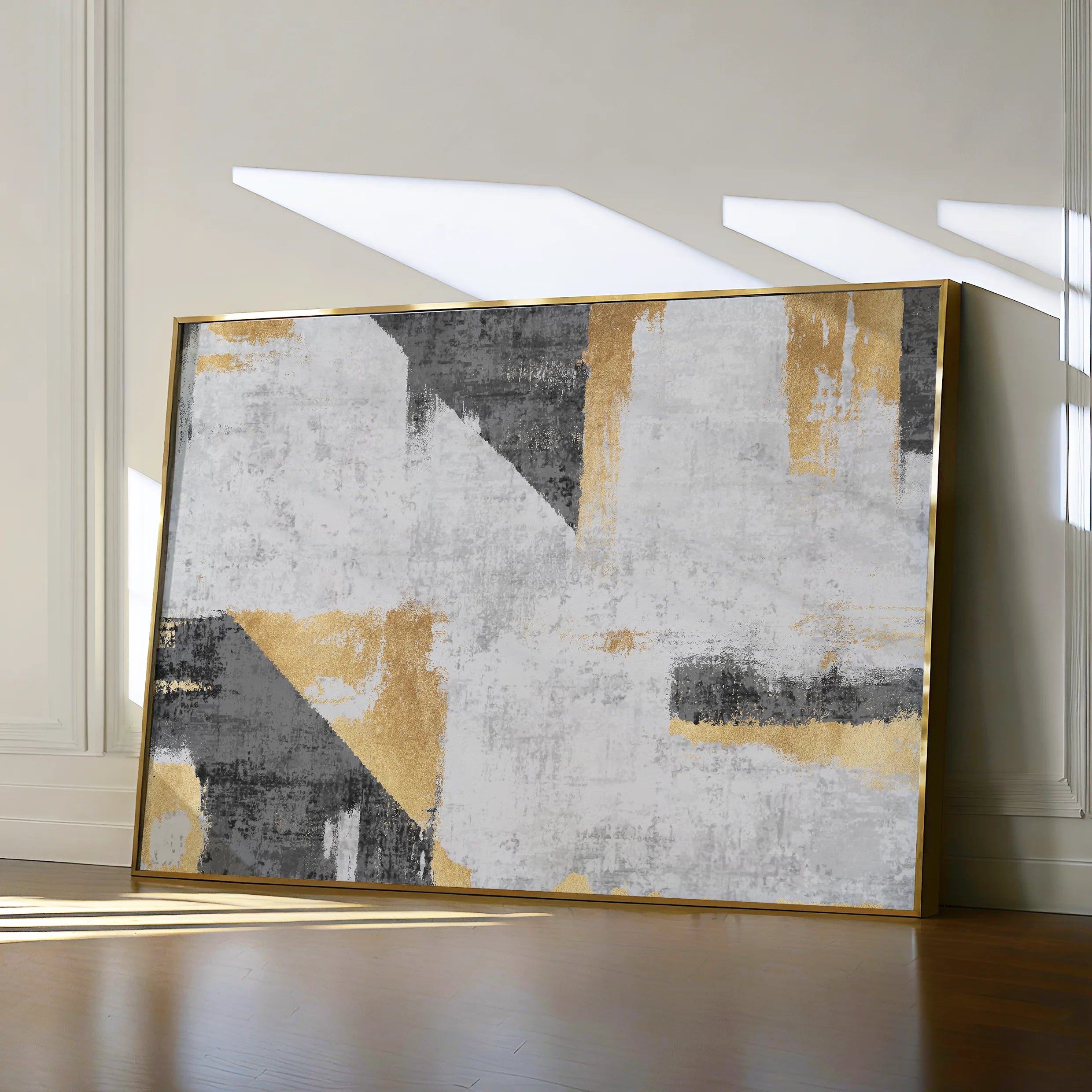 Abstract 104 Canvas Art 60 x 40 cm / Black