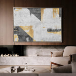 Abstract 104 Canvas Art 60 x 40 cm / Black