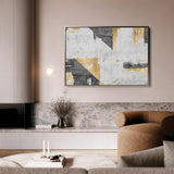 Abstract 104 Canvas Art 60 x 40 cm / Black