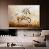 Horses 104 Canvas Art 60 x 40 cm / Black