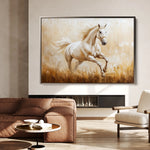 Horses 104 Canvas Art 60 x 40 cm / Black