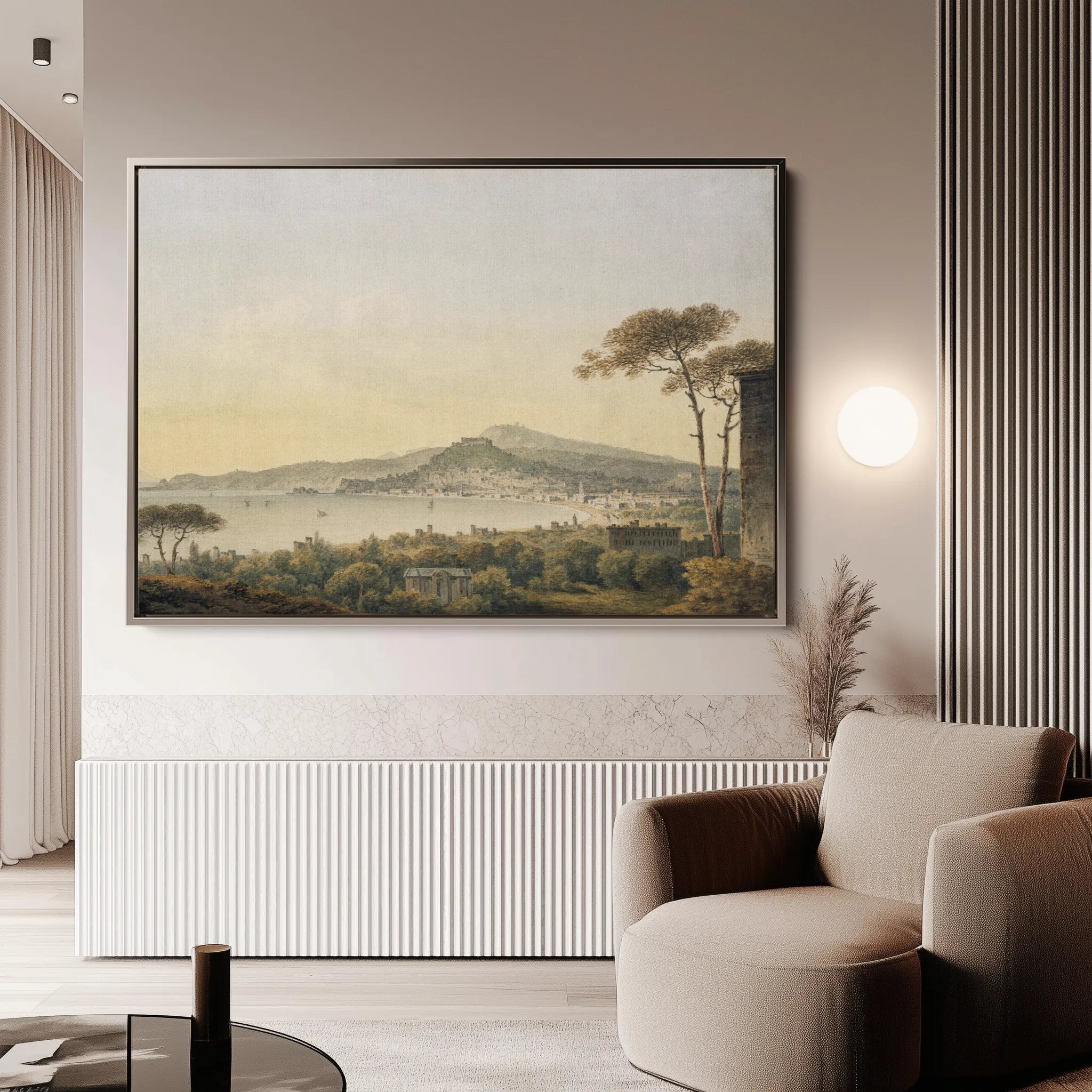 Landscape 104 Canvas Art 60 x 40 cm / Black