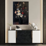 Floral 1040 Canvas Art 60 x 40 cm / Black