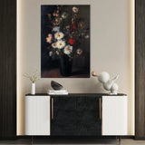 Floral 1040 Canvas Art 60 x 40 cm / Black