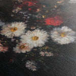 Floral 1040 Canvas Art 60 x 40 cm / Black