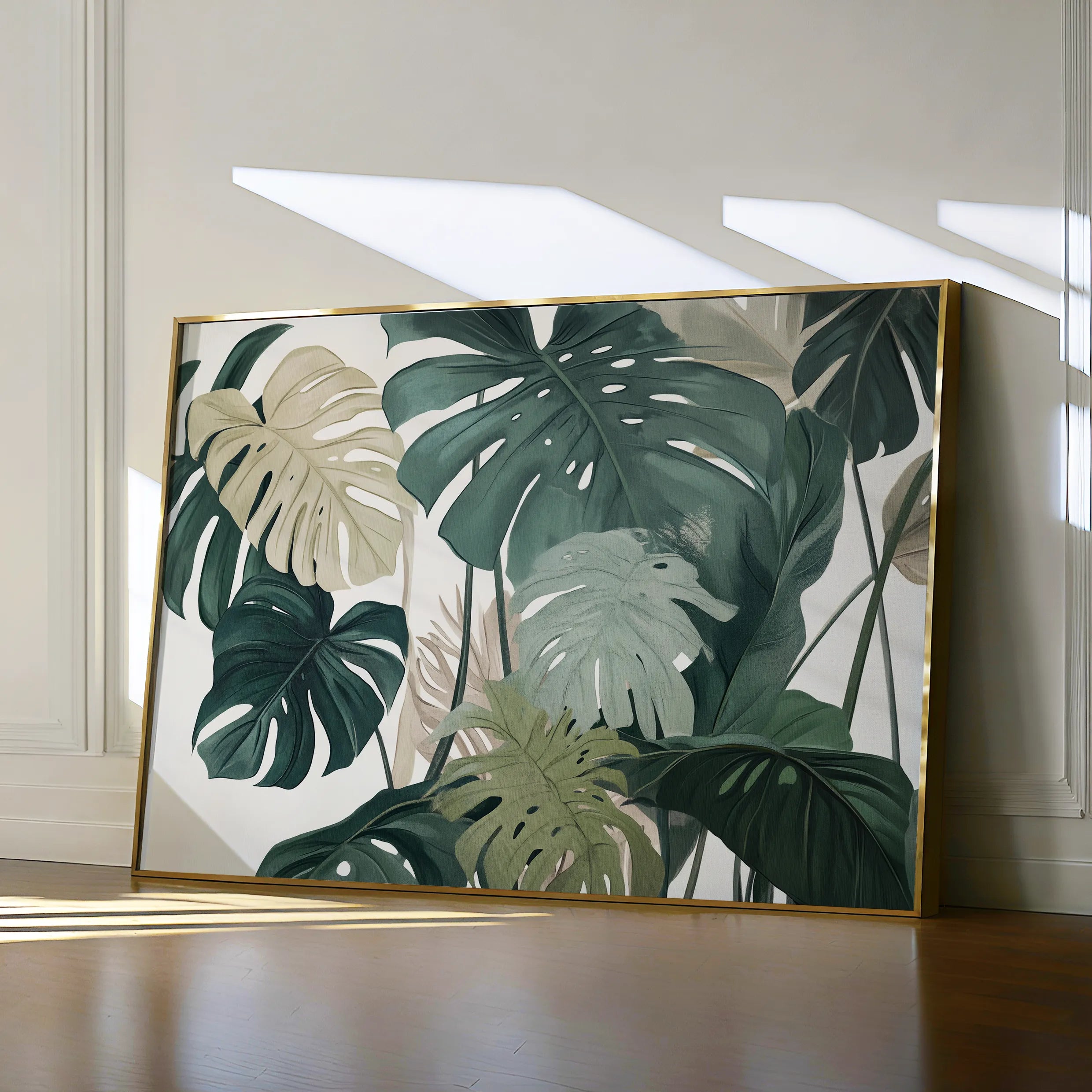 Floral 1042 Canvas Art 60 x 40 cm / Black
