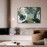 Floral 1042 Canvas Art 60 x 40 cm / Black