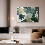 Floral 1042 Canvas Art 60 x 40 cm / Black