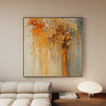 Abstract 1043 Canvas Art 60 x 60 cm / Black