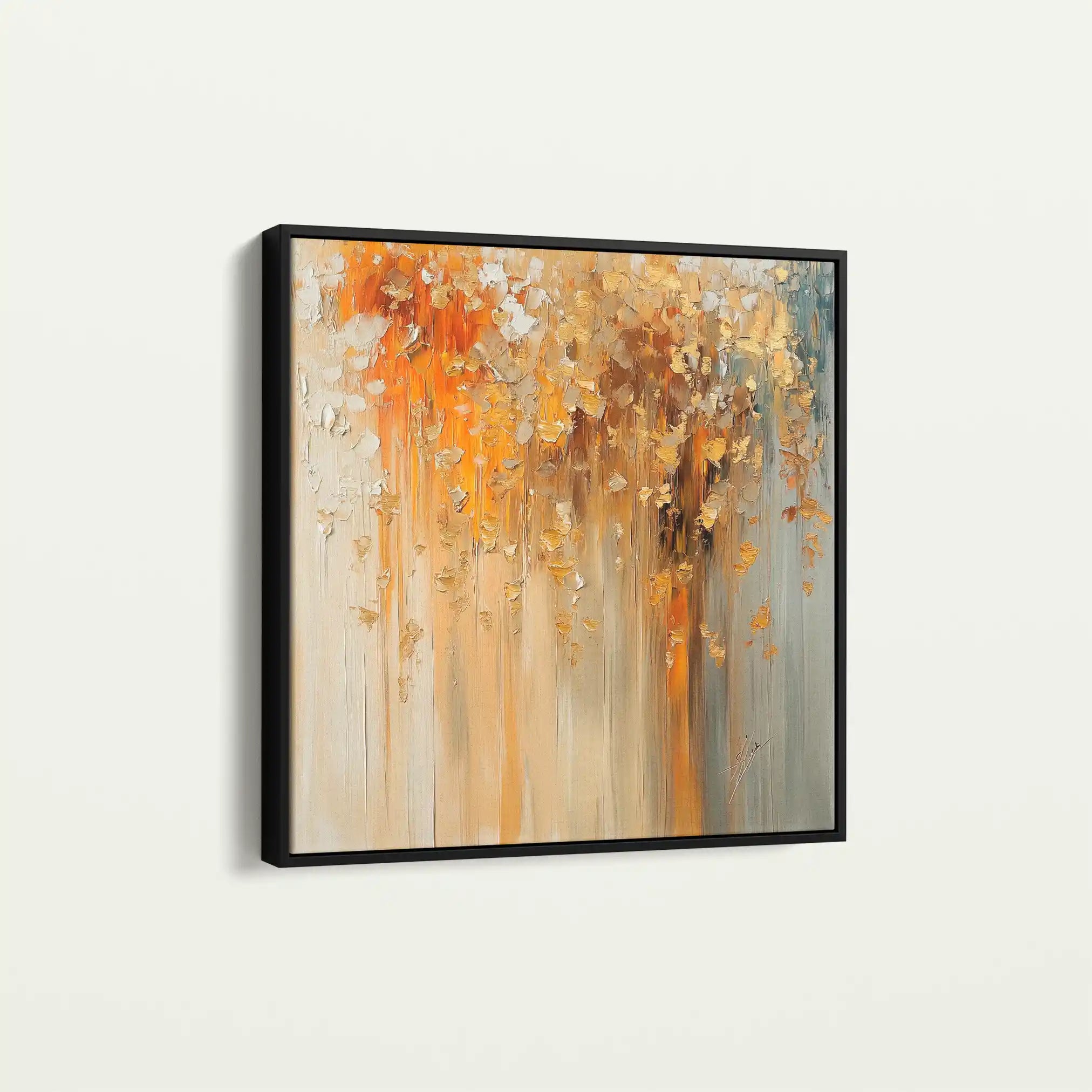 Abstract 1043 Canvas Art 60 x 60 cm / Black