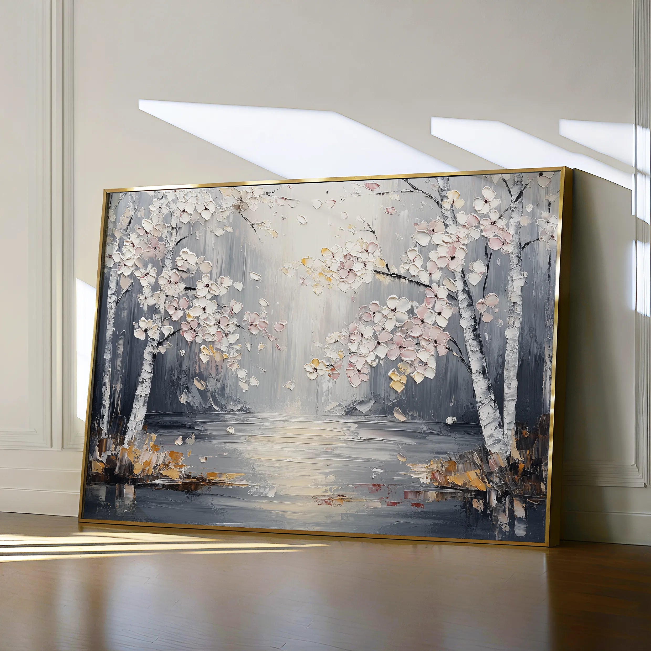 Floral 1043 Canvas Art 60 x 40 cm / Black