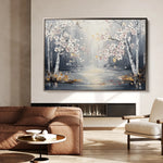 Floral 1043 Canvas Art 60 x 40 cm / Black