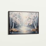 Floral 1043 Canvas Art 60 x 40 cm / Black