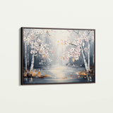 Floral 1043 Canvas Art 60 x 40 cm / Black