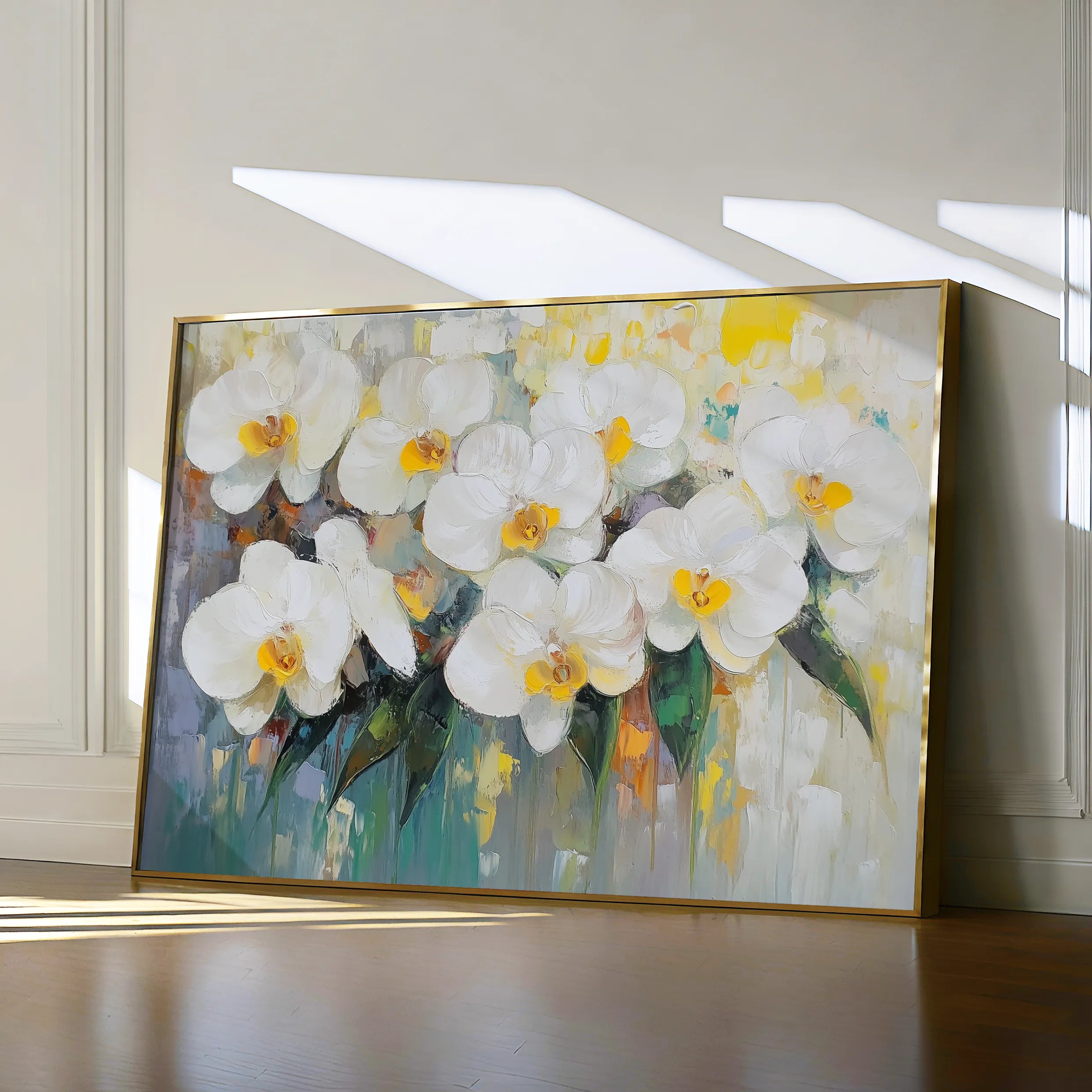 Floral 1044 Canvas Art 60 x 40 cm / Black