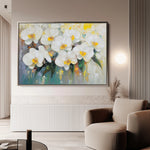 Floral 1044 Canvas Art 60 x 40 cm / Black