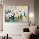 Floral 1044 Canvas Art 60 x 40 cm / Black