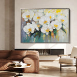 Floral 1044 Canvas Art 60 x 40 cm / Black