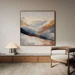 Abstract 1045 Canvas Art 60 x 60 cm / Black