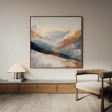Abstract 1045 Canvas Art 60 x 60 cm / Black