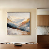 Abstract 1045 Canvas Art 60 x 60 cm / Black