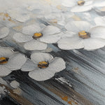 Floral 1045 Canvas Art 60 x 40 cm / Black
