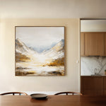 Abstract 1046 Canvas Art 60 x 60 cm / Black
