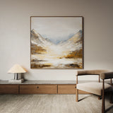 Abstract 1046 Canvas Art 60 x 60 cm / Black